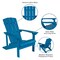 Flash Furniture Blue Adirondack Chairs with Blue Cushions, 2PK 2-JJ-C14501-CSNBL-BLU-GG - alternate 3